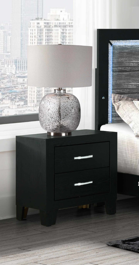 Reid-Black Night Stand