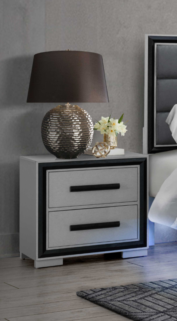 Amelia-Black Night Stand