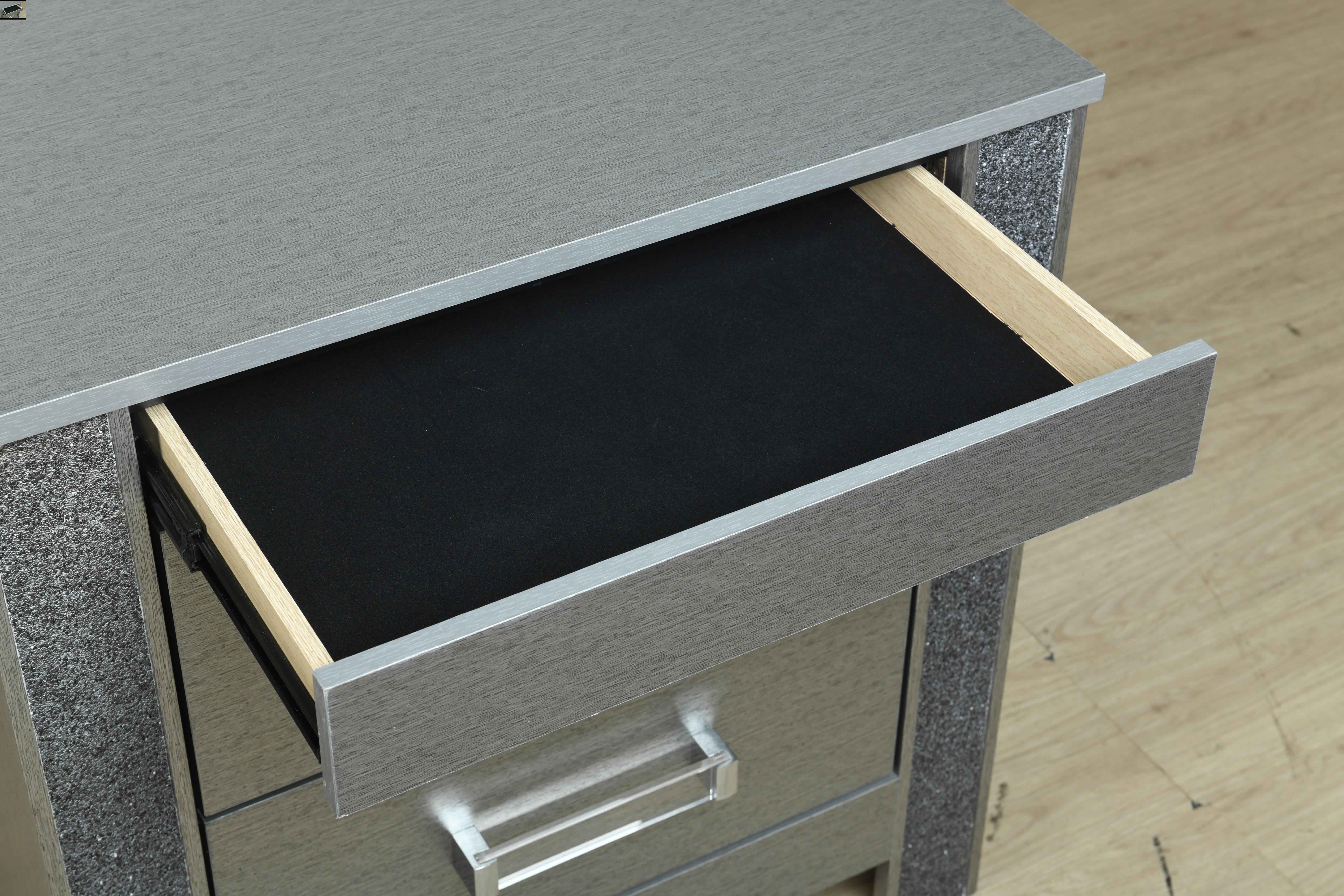 Logan-Silver Night Stand