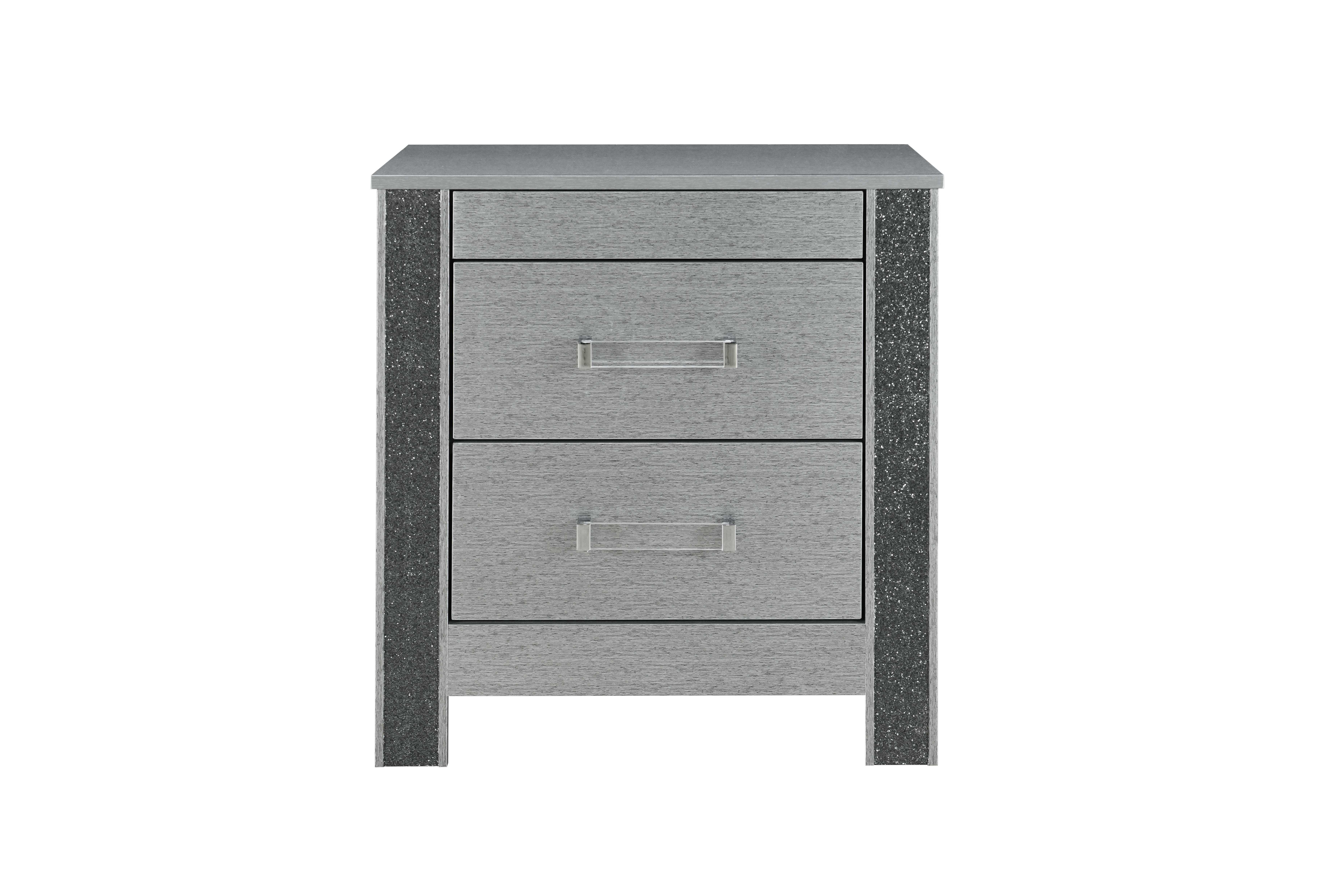 Logan-Silver Night Stand